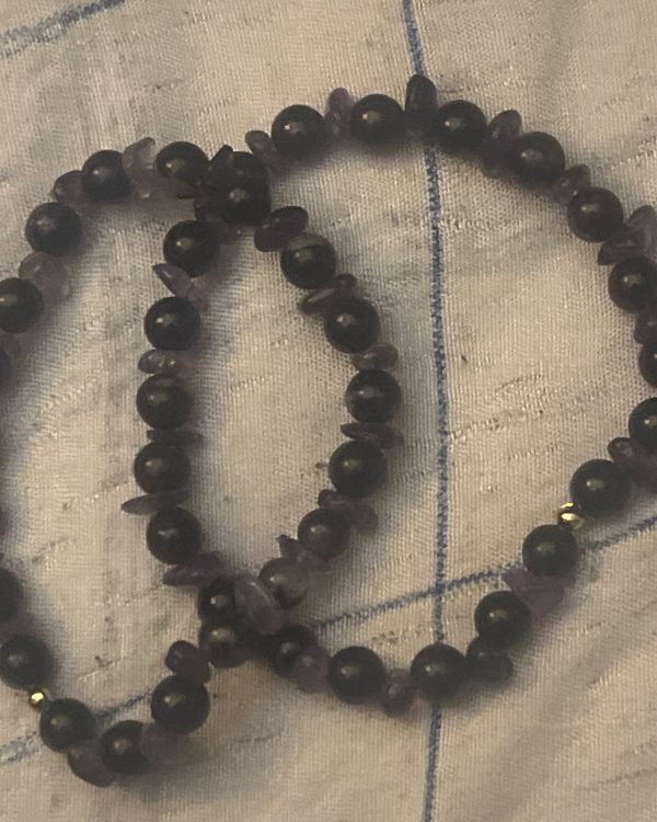 Tourmaline and Amethyst